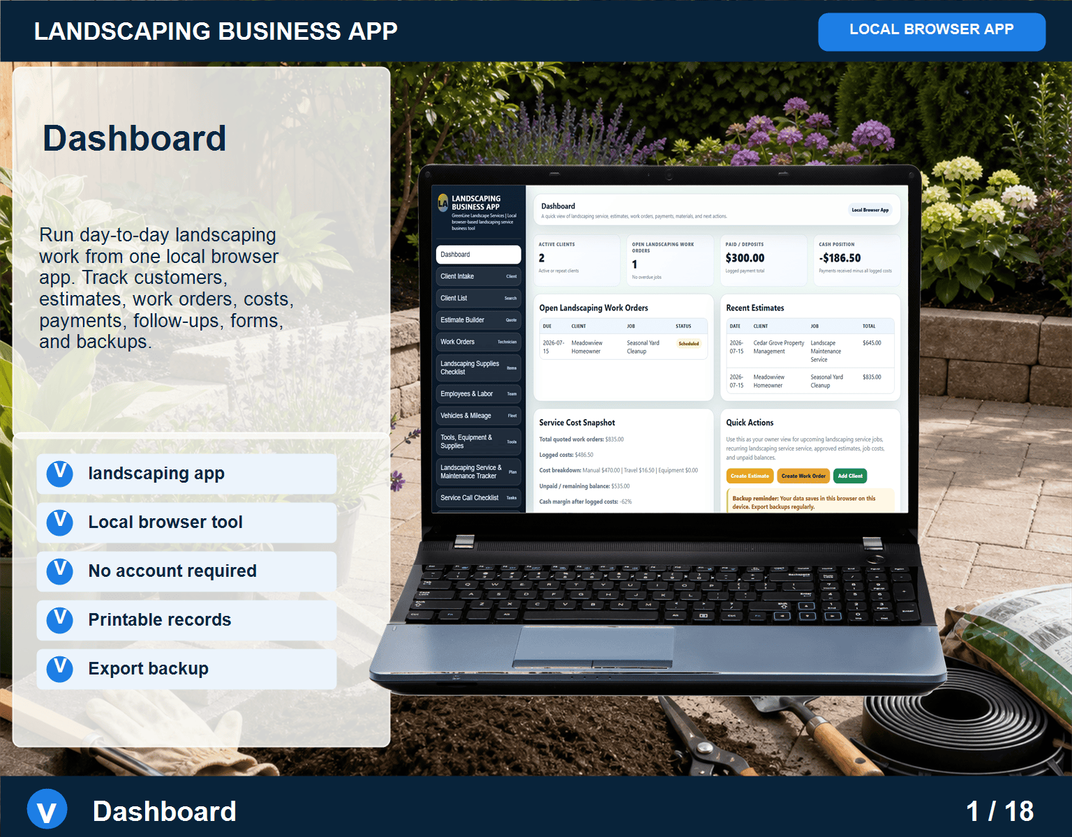 Landscaping Business App — Browser-Based (image for) Landscaping Business App — Browser-Based