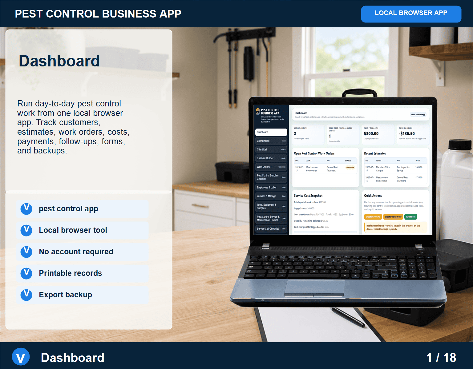 Pest Control Business App — Browser-Based (image for) Pest Control Business App — Browser-Based